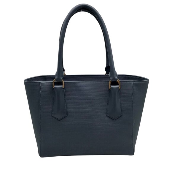 Dagne Dover Grey And Blue Coated Canvas Legend Tote Bag With Wallet - Picture 1 of 11